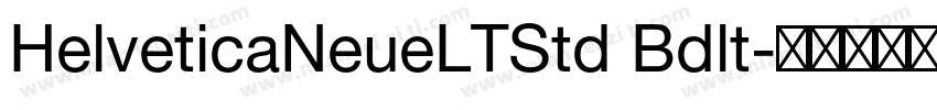 HelveticaNeueLTStd Bdlt字体转换